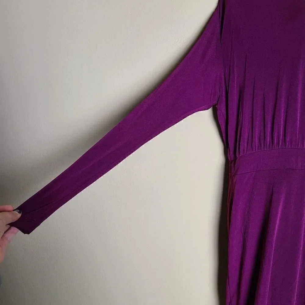 BCBGeneration Purple Long Sleeve Dress